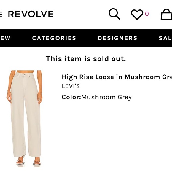 Levi’s High Loose Jeans (rare colour) - Picture 3 of 3